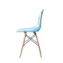 Chaise de Salle à Manger DKD Home Decor Naturel Bleu PVC Bouleau (50 x 46 x 83,5 cm) de DKD Home Decor, Chaises - Réf : S3033...