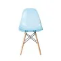 Chaise de Salle à Manger DKD Home Decor Naturel Bleu PVC Bouleau (50 x 46 x 83,5 cm) de DKD Home Decor, Chaises - Réf : S3033...