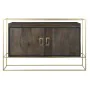 Aparador DKD Home Decor Castanho Metal Madeira de mangueira 122 x 38 x 76 cm de DKD Home Decor, Armários e aparadores - Ref: ...