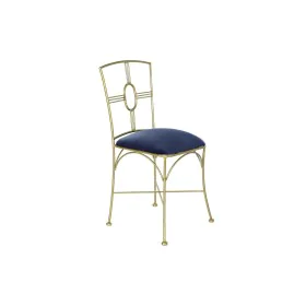 Chaise de Salle à Manger DKD Home Decor Bleu Doré 45 x 42 x 88,5 cm de DKD Home Decor, Chaises - Réf : S3033631, Prix : 154,1...