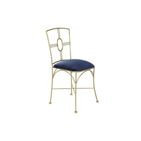 Dining Chair DKD Home Decor Blue Golden 45 x 42 x 88,5 cm by DKD Home Decor, Dining Chairs - Ref: S3033631, Price: 136,85 €, ...