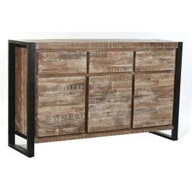 Aparador DKD Home Decor Natural Negro Metal Acacia (140 x 40 x 85 cm) de DKD Home Decor, Armarios y aparadores - Ref: S303363...