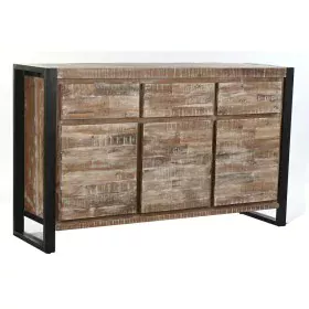 Buffet DKD Home Decor Naturel Noir Métal Acacia (140 x 40 x 85 cm) de DKD Home Decor, Buffets, crédences et vaisseliers - Réf...