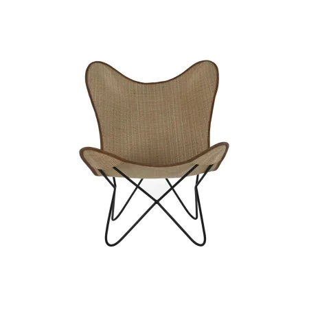 Silla DKD Home Decor Metal Ratán (74 x 78 x 92 cm) de DKD Home Decor, Sillas - Ref: S3033645, Precio: 211,22 €, Descuento: %