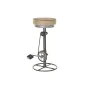 Stool DKD Home Decor Silver Metal Light brown Rattan (44 x 41 x 82 cm) by DKD Home Decor, Barstools - Ref: S3033648, Price: 1...