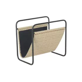 Revistero DKD Home Decor 39 x 26 x 36 cm Natural Negro Metal de DKD Home Decor, Revisteros - Ref: S3033651, Precio: 51,76 €, ...