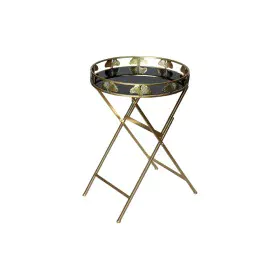 Mesa de apoio DKD Home Decor 49 x 49 x 72 cm Cristal Preto Dourado Metal de DKD Home Decor, Jogos de móveis - Ref: S3033665, ...