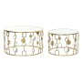 Set of 2 small tables DKD Home Decor Mirror Golden Metal (80 x 80 x 45 cm) (2 pcs) by DKD Home Decor, Tables - Ref: S3033678,...