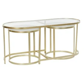 3er-Set Tischchen DKD Home Decor Gold 100 x 40 x 45 cm von DKD Home Decor, Tische - Ref: S3033686, Preis: 186,40 €, Rabatt: %