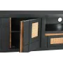 Mueble de TV DKD Home Decor Negro Ratán Madera de mango (145,5 x 40,5 x 60 cm) de DKD Home Decor, Mesas y soportes para TV - ...