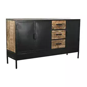 Credenza DKD Home Decor Marrone Nero Metallo Legno di mango (160 x 40 x 90 cm) di DKD Home Decor, Credenze e buffet - Rif: S3...