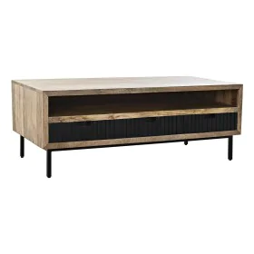 Table Basse DKD Home Decor Noir Marron Clair Métal Bois de manguier 120 x 60 x 45 cm de DKD Home Decor, Tables basses - Réf :...