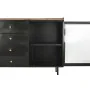 Buffet DKD Home Decor Naturel Noir Doré Métal Bois de manguier (145 x 40 x 85 cm) de DKD Home Decor, Buffets, crédences et va...