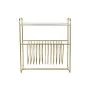 Porta-revistas DKD Home Decor Espelho Dourado Metal (76 x 35 x 83 cm) de DKD Home Decor, Suportes para revistas - Ref: S30337...