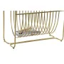 Porta-revistas DKD Home Decor Espelho Dourado Metal (76 x 35 x 83 cm) de DKD Home Decor, Suportes para revistas - Ref: S30337...