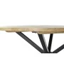 Table de Salle à Manger DKD Home Decor 127 x 127 x 75 cm Naturel Noir Métal Aluminium Bois de manguier de DKD Home Decor, Tab...