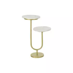 Mesa de apoio DKD Home Decor Dourado Metal Mármore 45 x 27 x 63 cm de DKD Home Decor, Jogos de móveis - Ref: S3033765, Preço:...