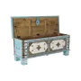 Chest DKD Home Decor Blue Brass Mango wood 116 x 40 x 45 cm by DKD Home Decor, Storage boxes and chests - Ref: S3033767, Pric...