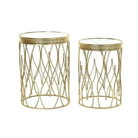 Set de 2 Tables Gigognes DKD Home Decor Doré 40 x 40 x 54 cm de DKD Home Decor, Tables - Réf : S3033779, Prix : 133,29 €, Rem...