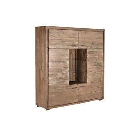 Armoire DKD Home Decor 145 x 40 x 153 cm Verre Marron Acacia de DKD Home Decor, Buffets, crédences et vaisseliers - Réf : S30...