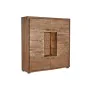 Armario DKD Home Decor 145 x 40 x 153 cm Cristal Marrón Acacia de DKD Home Decor, Armarios y aparadores - Ref: S3033783, Prec...