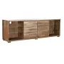 Móvel de TV DKD Home Decor Castanho 200 x 40 x 63 cm Cristal Acácia de DKD Home Decor, Mesas e suportes para TV - Ref: S30337...