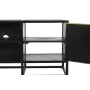 Móvel de TV DKD Home Decor Preto Metal Madeira (120 x 37 x 50 cm) de DKD Home Decor, Mesas e suportes para TV - Ref: S3033811...