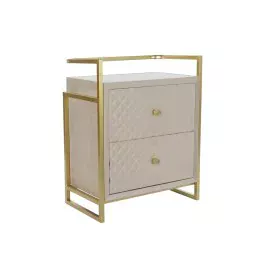 Side table DKD Home Decor Beige Golden Metal Crystal 60 x 35 x 75 cm by DKD Home Decor, Tables - Ref: S3033854, Price: 202,84...