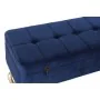 Banquette DKD Home Decor Bleu Doré Métal Velours (90 x 40 x 47 cm) de DKD Home Decor, Chaises - Réf : S3033856, Prix : 217,30...