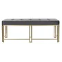 Banqueta DKD Home Decor Cinzento Metal Veludo (120 x 40 x 47 cm) de DKD Home Decor, Cadeiras - Ref: S3033861, Preço: 280,91 €...