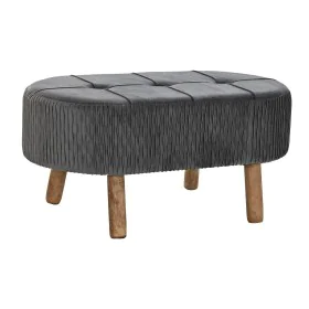 Banqueta DKD Home Decor Gris Natural Gris oscuro Madera 80 x 46 x 38 cm de DKD Home Decor, Sillas - Ref: S3033866, Precio: 99...