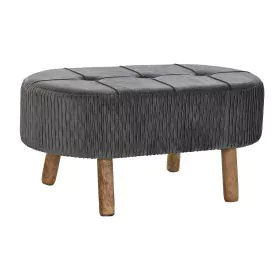 Hocker DKD Home Decor Grau natürlich Dunkelgrau Holz 80 x 46 x 38 cm von DKD Home Decor, Stühle - Ref: S3033866, Preis: 88,58...