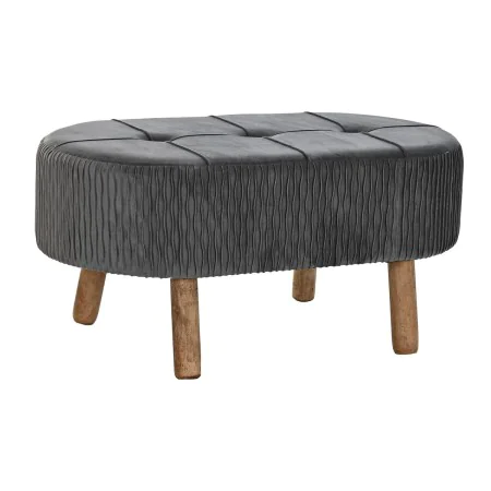 Banquette DKD Home Decor Gris Naturel Gris foncé Bois 80 x 46 x 38 cm de DKD Home Decor, Chaises - Réf : S3033866, Prix : 99,...