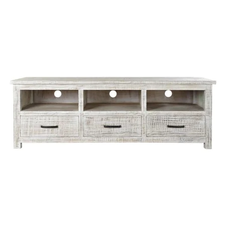 Mueble de TV DKD Home Decor 158 x 50 x 54 cm Blanco Madera de mango de DKD Home Decor, Mesas y soportes para TV - Ref: S30338...