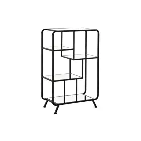 Scaffale DKD Home Decor Nero Metallo Cristallo 60 x 28 x 93 cm (1) di DKD Home Decor, Unità di mensole - Rif: S3033928, Prezz...