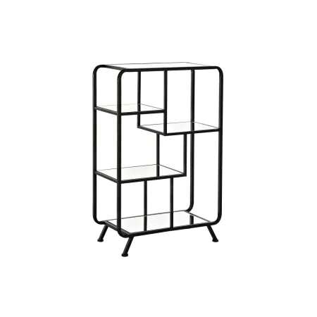 Estantería DKD Home Decor Negro Metal Cristal 60 x 28 x 93 cm (1) de DKD Home Decor, Unidades de estanterías - Ref: S3033928,...