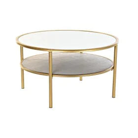 Centre Table DKD Home Decor Glamour Golden Metal Mirror 87 x 87 x 48 cm by DKD Home Decor, Coffee Tables - Ref: S3033934, Pri...