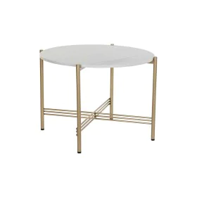 Mesa de apoio DKD Home Decor Dourado Metal Mármore 65 x 65 x 45 cm de DKD Home Decor, Jogos de móveis - Ref: S3033937, Preço:...