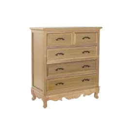 Cassettiera DKD Home Decor 78,5 x 38 x 90 cm Abete Naturale Romantico Legno MDF di DKD Home Decor, Comò e cassettiere - Rif: ...