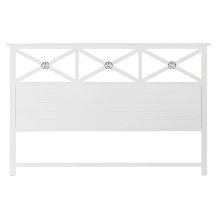 Cabeceira de Cama DKD Home Decor 180 x 6 x 120 cm Azul Madeira Branco de DKD Home Decor, Camas, estruturas e bases - Ref: S30...