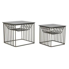 Set di 2 Tavolini DKD Home Decor Nero Rame 52 x 52 x 44 cm di DKD Home Decor, Tavoli - Rif: S3033973, Prezzo: 179,87 €, Scont...