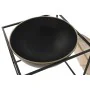 Mesa de apoio DKD Home Decor Castanho Preto Madeira Metal 64 x 64 x 62,5 cm de DKD Home Decor, Jogos de móveis - Ref: S303397...