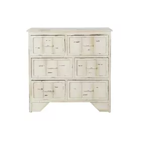 Chest of drawers DKD Home Decor White Multicolour Wood Metal MDF Wood 30 x 40 cm 76 x 35 x 74 cm by DKD Home Decor, Chest of ...