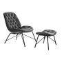 Siège DKD Home Decor Noir Gris foncé Métal 69 x 76 x 85 cm de DKD Home Decor, Chaises - Réf : S3034070, Prix : 359,77 €, Remi...