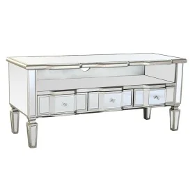 Meubles de télévision DKD Home Decor Argenté Miroir MDF (112 x 50 x 45 cm) de DKD Home Decor, Tables et supports de télévisio...