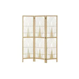 Folding screen DKD Home Decor 136 x 2,5 x 180 cm Metal Bamboo 30 x 40 cm by DKD Home Decor, Panel Screens - Ref: S3034087, Pr...