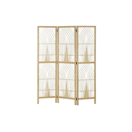 Folding screen DKD Home Decor 136 x 2,5 x 180 cm Metal Bamboo 30 x 40 cm by DKD Home Decor, Panel Screens - Ref: S3034087, Pr...