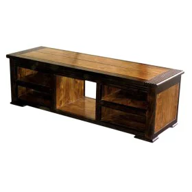 TV-Möbel DKD Home Decor 140 x 45 x 45 cm Dunkelbraun Akazienholz von DKD Home Decor, TV-Ständer und -Tische - Ref: S3034097, ...