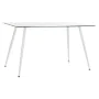 Dining Table DKD Home Decor Crystal Metal White (135 x 75 x 75 cm) by DKD Home Decor, Dining Tables - Ref: S3034110, Price: 1...