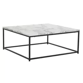 Mesa de Centro DKD Home Decor Blanco Negro Metal Madera MDF 80 x 80 x 34 cm de DKD Home Decor, Mesas de café - Ref: S3034114,...